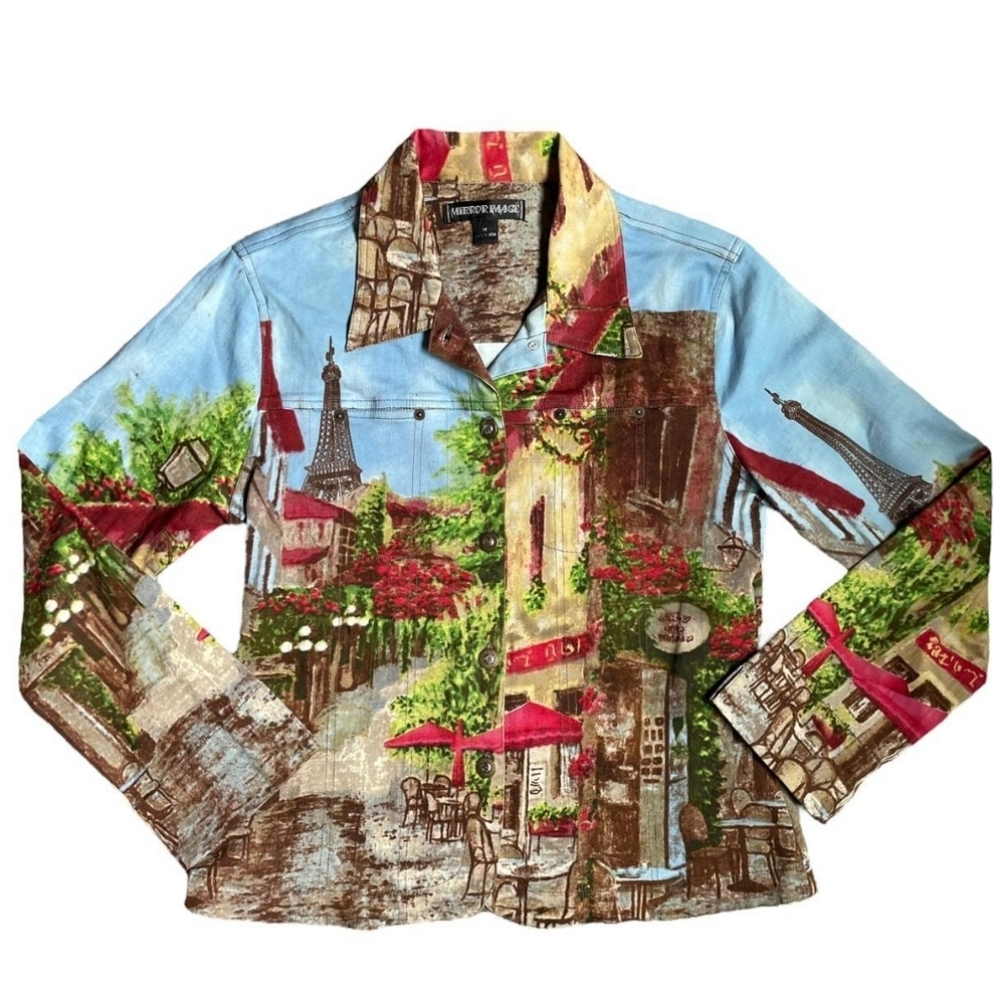 Vintage Paris Graphic Blazer